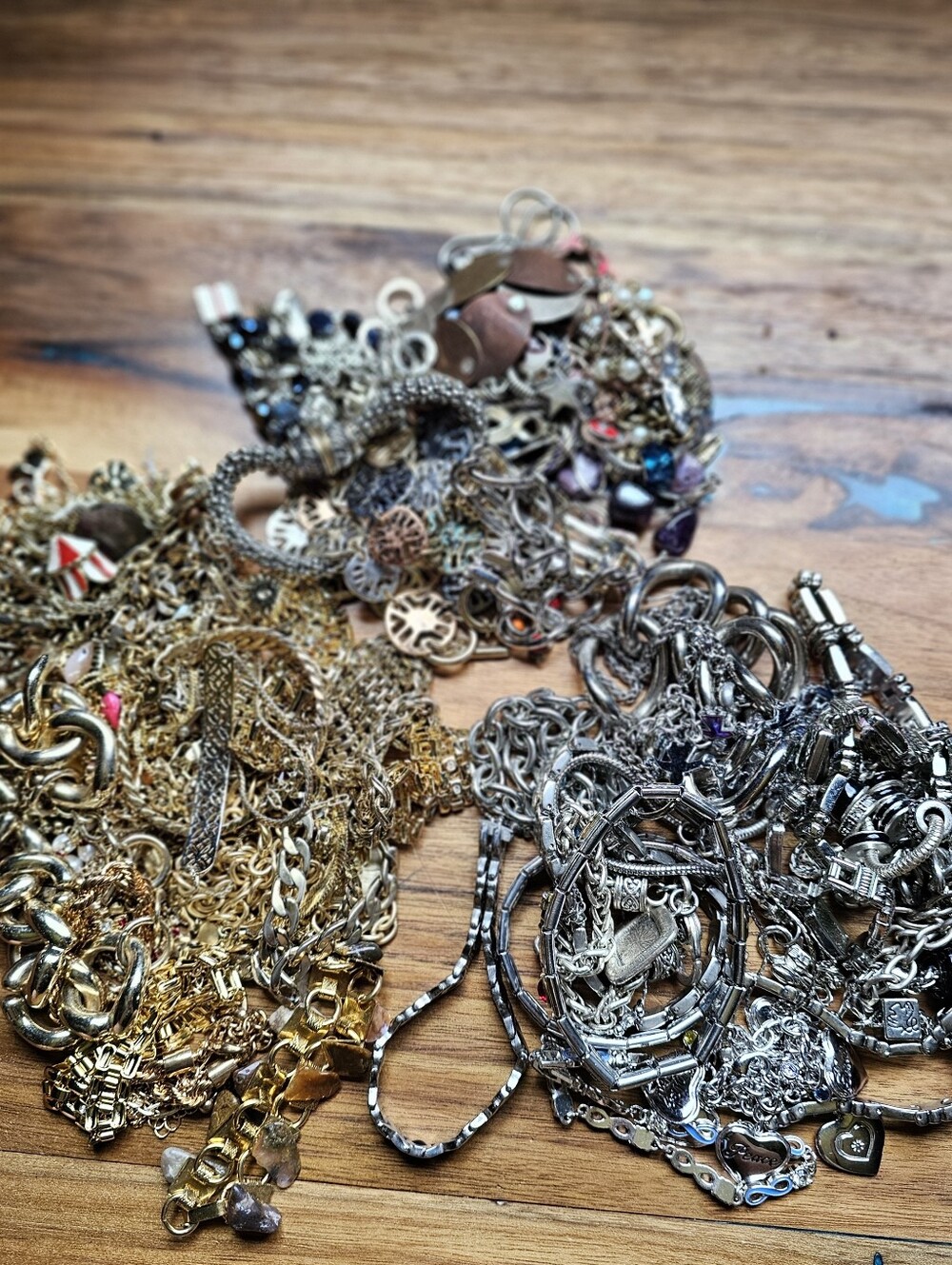 Bracelet Grab Bag Mixed Wearable Goldtone Silvertone Mixed Metal Bracelets